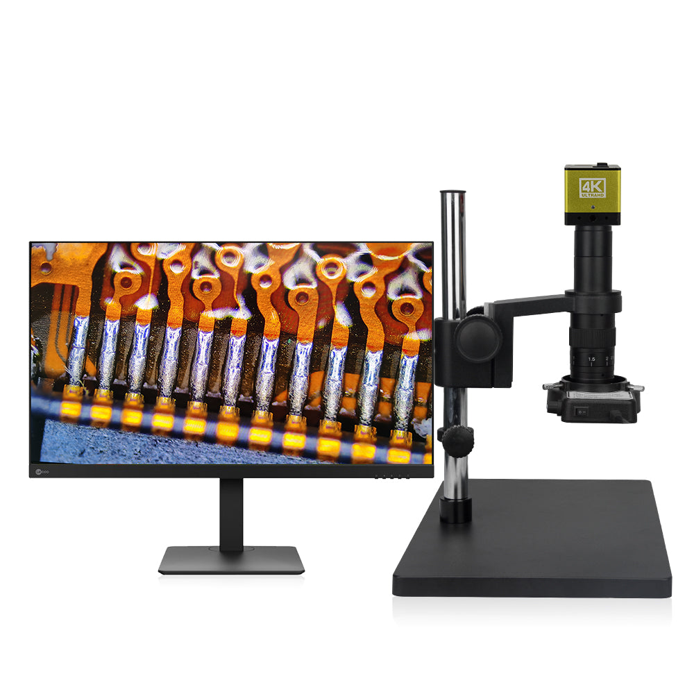 EOC 20-154X 4K 3840*2160 Ultra UHD Industrial Electron Monocular LED Light Source Electronic Digital Microscope