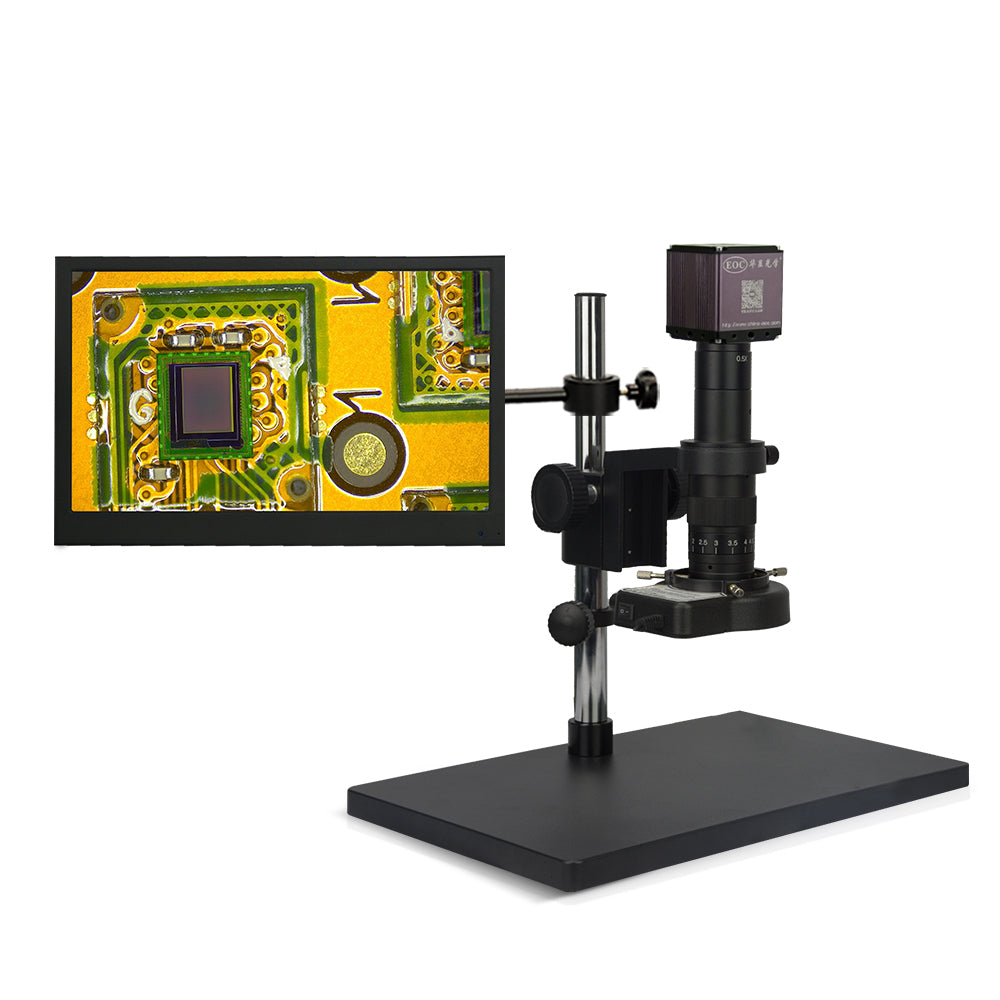 EOC Microscope Low Price HDMI SMT PCB Electronic Repair Industry Electric Video 2K DIGITAL Microscope with 13 Inch Monitor