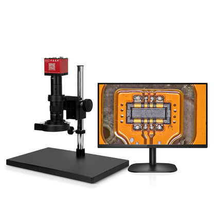 EOC Microscope Monocular Optical Zoom LED 2K LCD Screen Measuring Video Digital Microscope Mobile Repair Camera