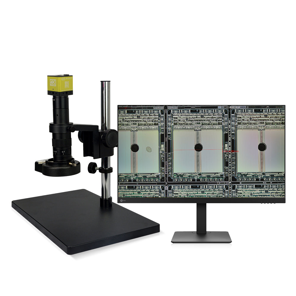 EOC 20-154X 4K 3840*2160 Ultra UHD Industrial Electron Monocular LED Light Source Electronic Digital Microscope