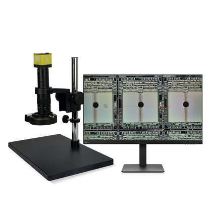 EOC 20-154X 4K 3840*2160 Ultra UHD Industrial Electron Monocular LED Light Source Electronic Digital Microscope