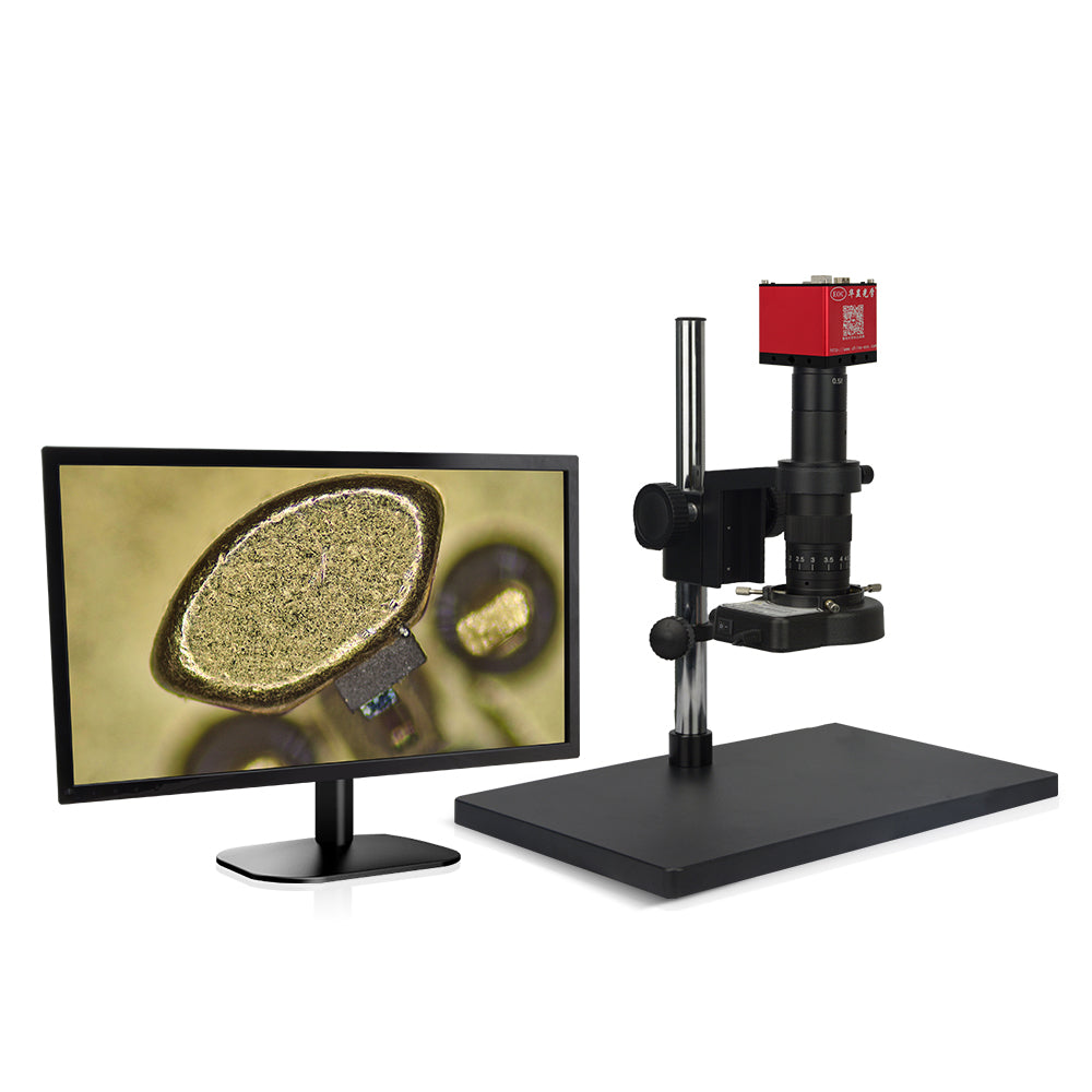 EOC Microscope Monocular Optical Zoom LED 2K LCD Screen Measuring Video Digital Microscope Mobile Repair Camera