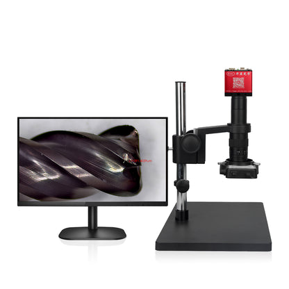 EOC Microscope Monocular Optical Zoom LED 2K LCD Screen Measuring Video Digital Microscope Mobile Repair Camera