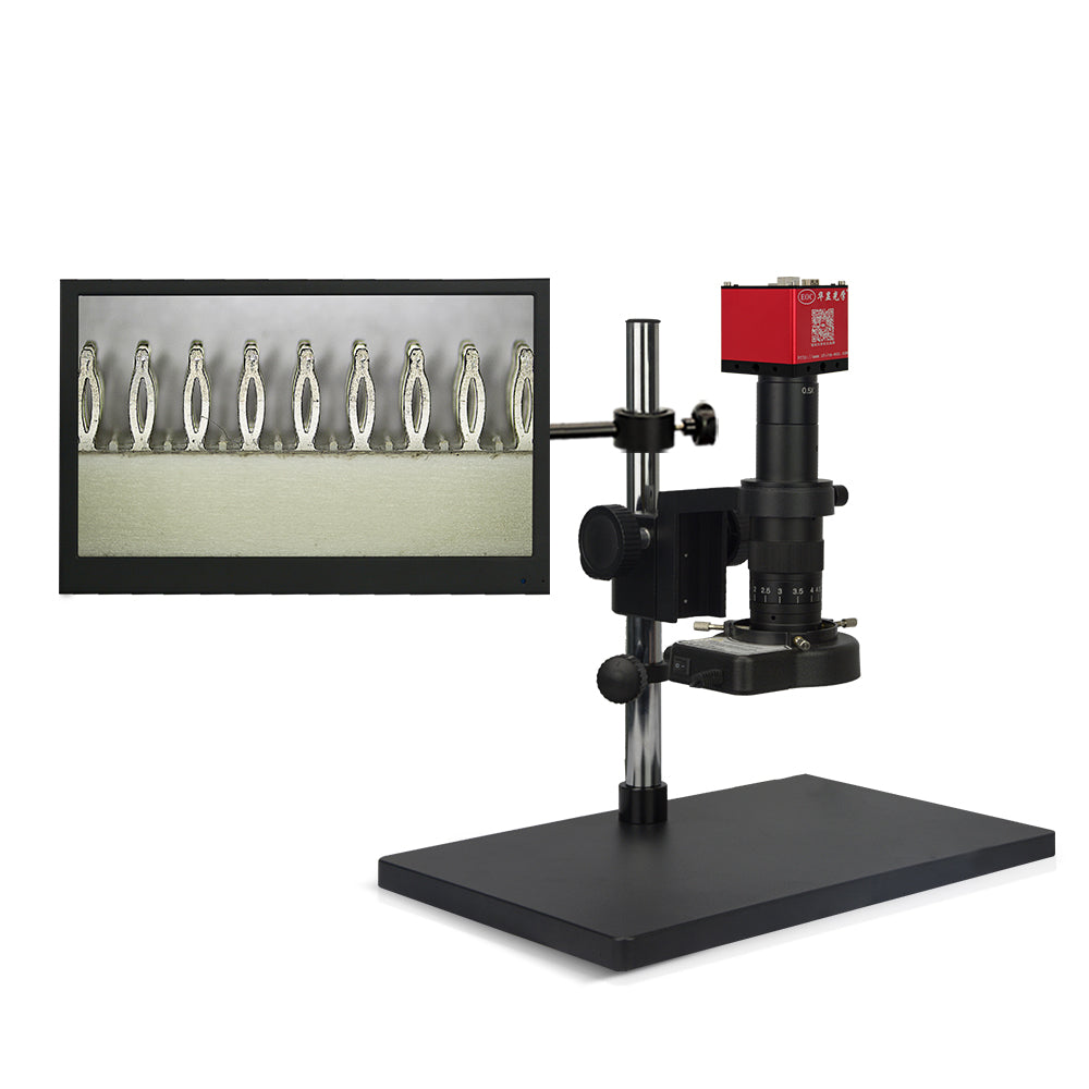 EOC Microscope Monocular Optical Zoom LED 2K LCD Screen Measuring Video Digital Microscope Mobile Repair Camera