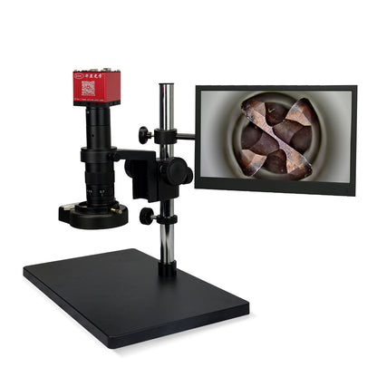 EOC Microscope Monocular Optical Zoom LED 2K LCD Screen Measuring Video Digital Microscope Mobile Repair Camera