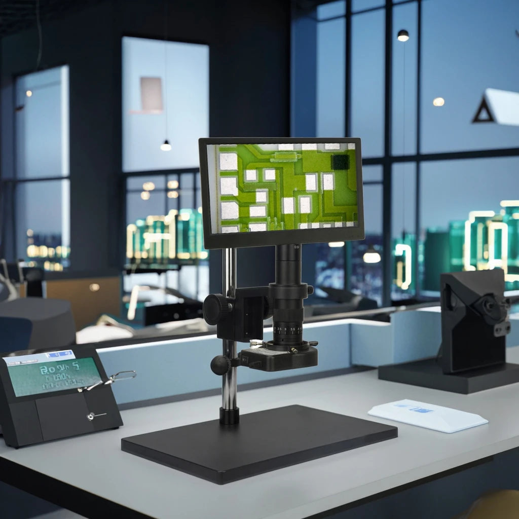 EOC 11" 2K Integrated Monitor Digital Microscope - High-Precision 60FPS Industrial Inspection