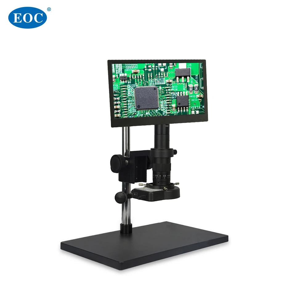 EOC 11" 2K Integrated Monitor Digital Microscope - High-Precision 60FPS Industrial Inspection