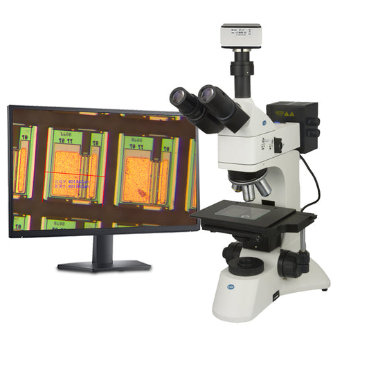 EOC 60 Megapixel USB3.0 Digital Trinocular Metallographic Metallurgical Optical Polarizing Analysis Microscope with Camera 6000x